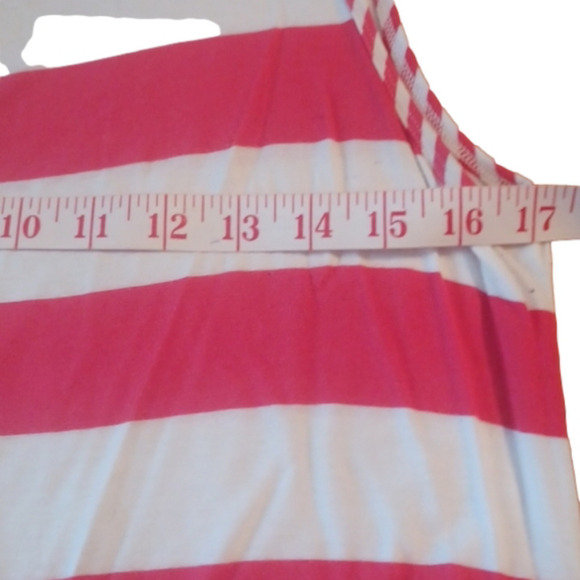 𝅺 Cabi red/ off white striped tank by Cabi .Size medium. - Picture 9 of 10